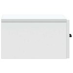 vidaXL Cabinet de chevet mural 2 pc Blanc 34 5 x 33 x 20 cm