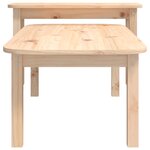 vidaXL Ensemble de tables basses 2 Pièces Bois massif de pin