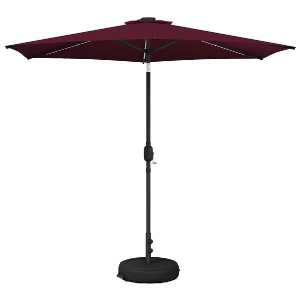 vidaXL Parasol de jardin avec lampes LED 270 x 270 cm Polyester