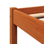 vidaXL Cadre de lit sans matelas cire marron 140x200cm bois pin massif