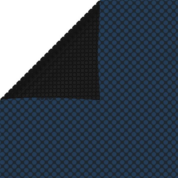 vidaXL Film solaire de piscine flottant PE 1000x600 cm Noir et bleu