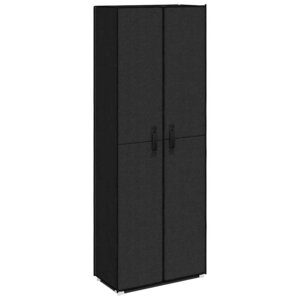 vidaXL Armoire à chaussures Noir 60x30x166 cm Tissu