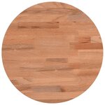 vidaXL Dessus de table Ø30x1 5 cm rond bois massif de hêtre