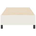 vidaXL Cadre de lit plateforme Crème 90 x 200 cm tissu