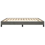 vidaXL Cadre de lit sans matelas gris foncé 180x200 cm velours