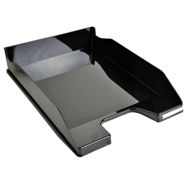 Corbeille-à-courrier MIDI-COMBO noir glossy x 6 EXACOMPTA