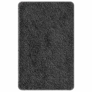 vidaXL Tapis de bain Gris foncé 50 x 80 cm Polypropylène
