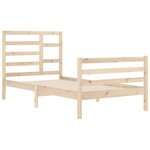 vidaXL Cadre de lit sans matelas bois massif 100x200 cm
