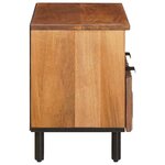 vidaXL Meuble TV avec tiroir Finition Acacia Brun 70 x 33 x 46 cm