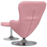 vidaXL Fauteuil œuf 2 Pièces Rose 63 x 73 x 90 cm Velours