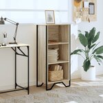 vidaXL Bibliothèque chêne sonoma 50x31x106 cm bois d'ingénierie