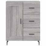 vidaXL Buffet haut Sonoma gris 69 5x34x180 cm Bois d'ingénierie