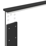 vidaXL Tête de lit Chêne noir 75 cm Bois d'ingénierie