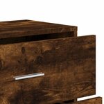 vidaXL Buffet chêne fumé 60x31x84 cm bois d'ingénierie