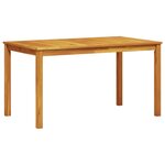 vidaXL Ensemble de salle à manger pour jardin 5 Pièces Marron