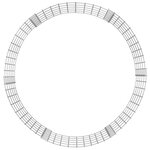 vidaXL Poteau à gabion circulaire Acier galvanisé Ø100x50 cm