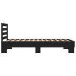 vidaXL Cadre de lit sans matelas noir 90x200 cm