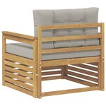 vidaXL Canapé d’extérieur Polyester Blanc