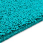 Tapis de bain U en forme de U Turquoise 50x50 cm Polypropylène Antidérapant
