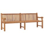 vidaXL Banc de jardin 228 cm bois de teck solide