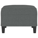 vidaXL Repose-pied Gris foncé 70x55x41 cm Tissu