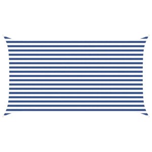 vidaXL Voile d'ombre Bleu et Blanc 4 5 x 2 5 m 100   polyester Oxford