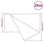 vidaXL Filet brise-vue Noir 1x25 m PEHD 75 g/m²