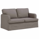vidaXL Canapé Taupe 144 x 80 x 85 cm tissu