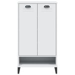vidaXL Armoire à chaussures VIKEN blanc bois d'ingénierie
