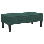 vidaXL Banc Vert Foncé 113x57x39 cm en Velours