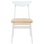 vidaXL Chaises de salle à manger 2 Pièces Blanc 42 x 47.5 x 81 cm