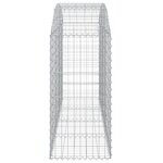 vidaXL Panier de gabions arqué 200x50x100/120 cm Fer galvanisé