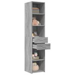 vidaXL Buffet haut sonoma gris 40x42 5x185 cm bois d'ingénierie