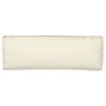 vidaXL Coussin Pallet pour banc crème 120x40x8 cm tissu Oxford