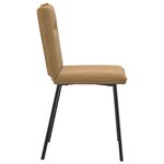 vidaXL Chaises à manger lot de 2 Marron Velours