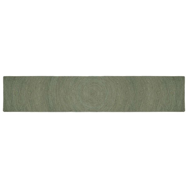 vidaXL Tapis de surface Vert olive 60 x 400 cm Jute