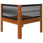 vidaXL Salon de jardin 7 pièces avec coussins Crème 63 x 63 cm