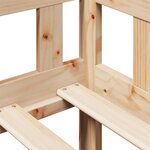 vidaXL Lit de jour avec tiroirs sans matelas 90x200 cm bois massif
