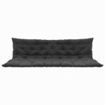 vidaXL Coussin de Chaise Balançoire Anthracite 200 x 49 x 6 cm