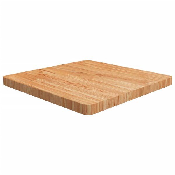 vidaXL Dessus de table carré Marron clair 60x60x4cm Bois chêne traité