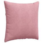 vidaXL Coussins de canapé 2 Pièces Rose 80 x 80 cm