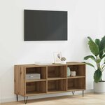 vidaXL Meuble TV Chêne artisanal 103 5 x 30 x 50 cm Bois d'ingénierie