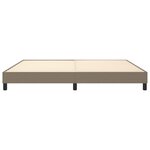 vidaXL Cadre de lit Taupe 200x200 cm Tissu