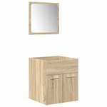 vidaXL Ensemble de meubles de salle de bain 4 Pièces chêne sonoma