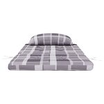 vidaXL Coussins de chaise adirondack lot de 2 carreaux gris