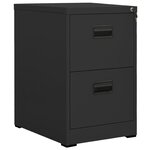 vidaXL Classeur Anthracite 46x62x72 5 cm Acier