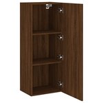 vidaXL Meuble TV mural chêne marron 40 5x30x102 cm bois d'ingénierie