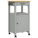 vidaXL Chariot de cuisine MONZA 48x40x90 cm bois massif de pin