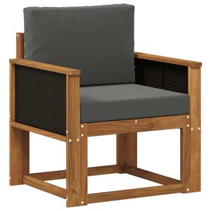 vidaXL Sofa de milieu extérieur Bois d'Acacia Massif Naturel