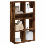 vidaXL Bibliothèque chêne fumé 66x31x112 cm bois d'ingénierie
